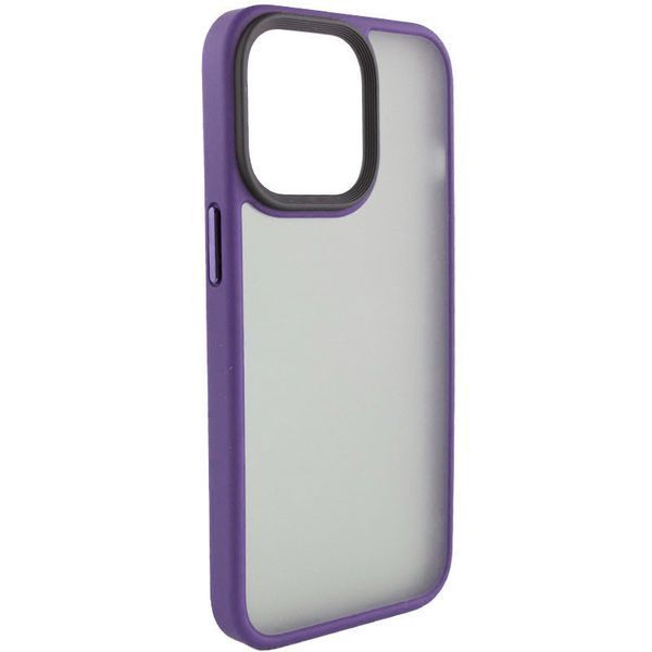 TPU+PC чохол Metal Buttons для Apple iPhone 15 Pro (6.1") Темно-Фіолетовий 275289 фото
