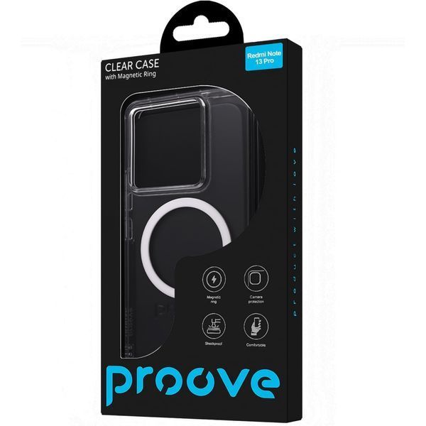 Чохол Proove Clear Case with Magnetic Ring Xiaomi Redmi Note 13 Pro transparent 389856 фото