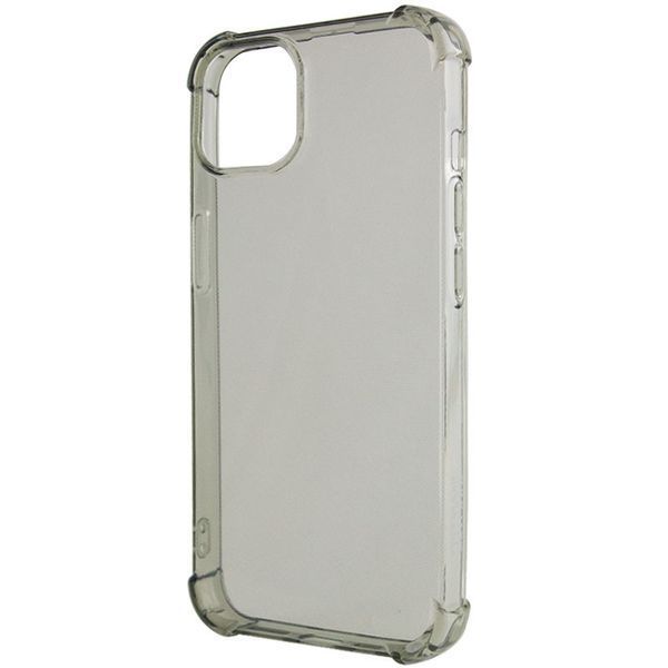 TPU чохол GETMAN Ease logo посилені кути для Apple iPhone 14 (6.1") Сірий (прозорий) 254560 фото
