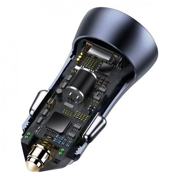 АЗП Baseus Golden Contactor Pro Dual Quick Charger Car Charger U+U 40W (CCJD-A0G) Dark Gray 261272 фото
