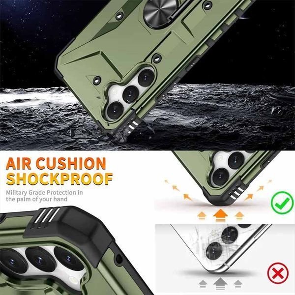Ударостійкий чохол Pathfinder Ring для Samsung Galaxy A54 5G Зелений / Army Green 267962 фото