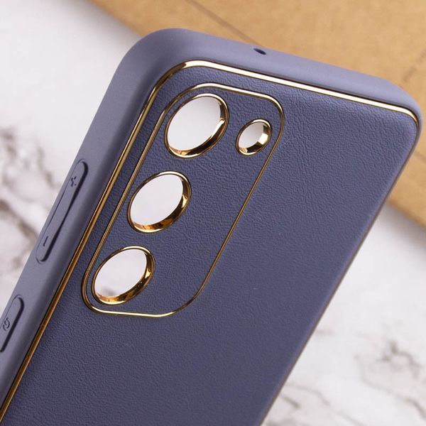 Шкіряний чохол Xshield для Samsung Galaxy S23 Сірий / Lavender Gray 265088 фото