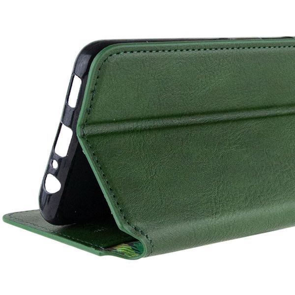 Шкіряний чохол книжка GETMAN Cubic (PU) для Realme 11 4G Зелений 326721 фото