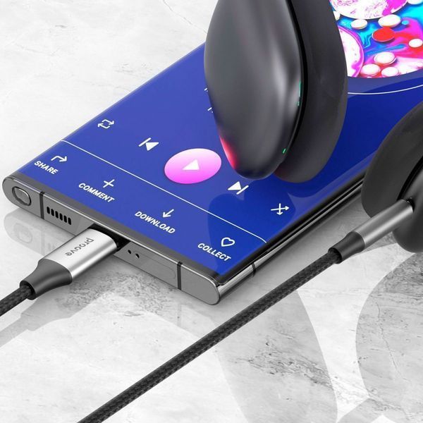 Кабель AUX Proove SoundTrack Type-C To 3.5mm (1m) (ACST00002801) Black 287133 фото