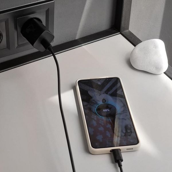 Зарядний Пристрій Baseus 1Type-C Super Si 25W + Cable Type-C to Type-C 1m (TZCCSUP-L01) Чорний 224590 фото