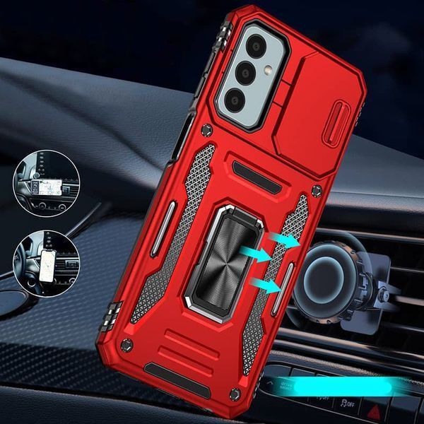 Ударостійкий чохол Camshield Army Ring для Samsung Galaxy A26 5G Червоний / Red 345787 фото