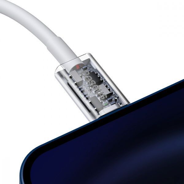 Кабель Baseus Superior Series Fast Charging Data Cable Type-C To IP PD 20W 0.25m (CATLYS-02) White 268610 фото