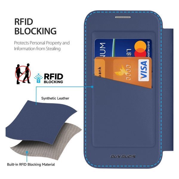 Чохол-книжка Dux Ducis Skin X Pro with MagSafe для Apple iPhone 16 (6.1") Blue 322709 фото