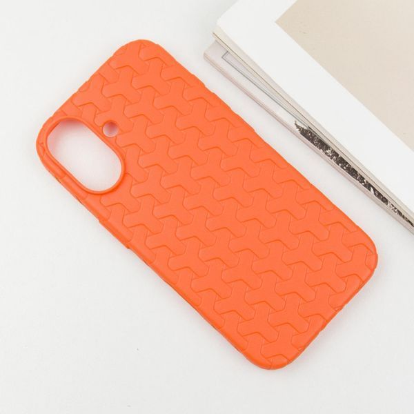 Чохол TPU Weaving для Apple iPhone 16 (6.1") Orange 328226 фото