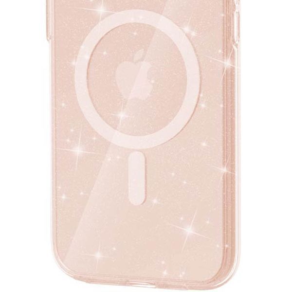 Чохол TPU Galaxy Sparkle (MagFit) для Apple iPhone 16 Plus (6.7") Gold+Glitter 317024 фото