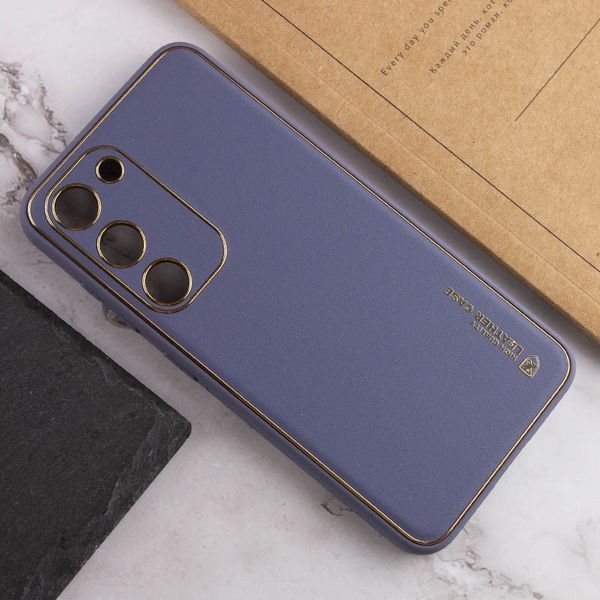 Шкіряний чохол Xshield для Samsung Galaxy S23 Сірий / Lavender Gray 265088 фото