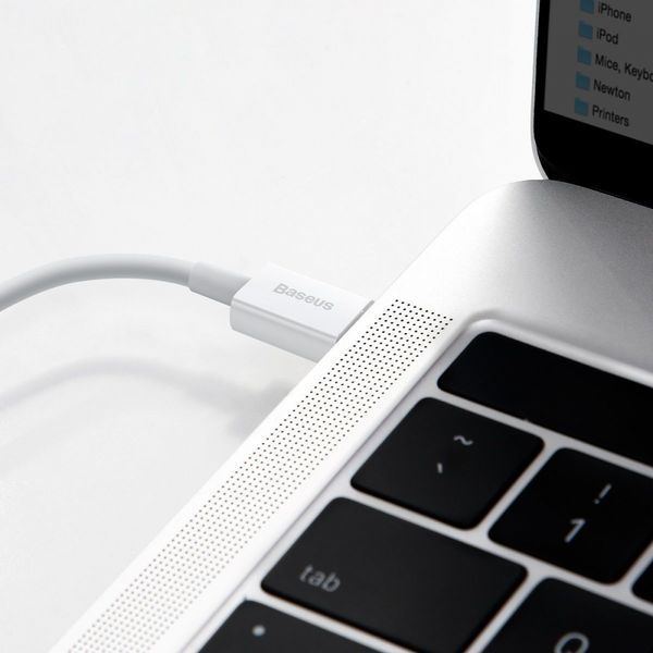 Кабель Baseus Superior Series Fast Charging Data Cable Type-C To IP PD 20W 0.25m (CATLYS-02) White 268610 фото