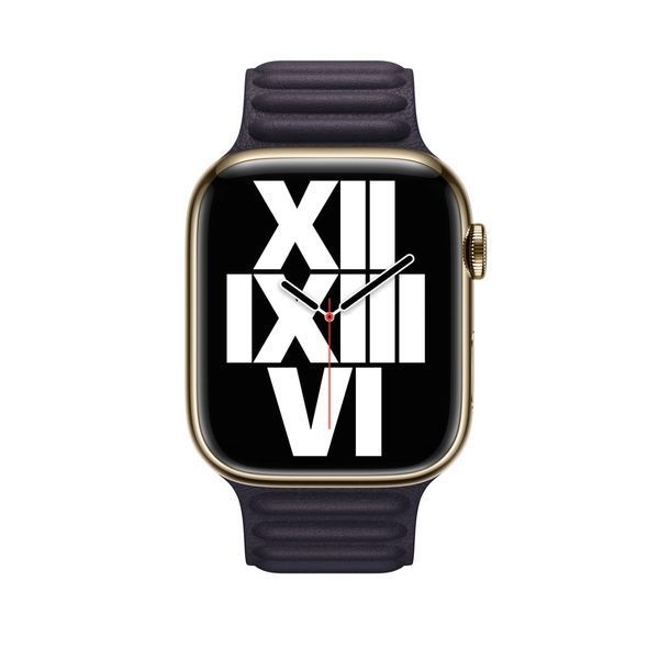 Ремінець Apple Watch 44mm Leather Link - Ink S/M (MP873) 286049 фото