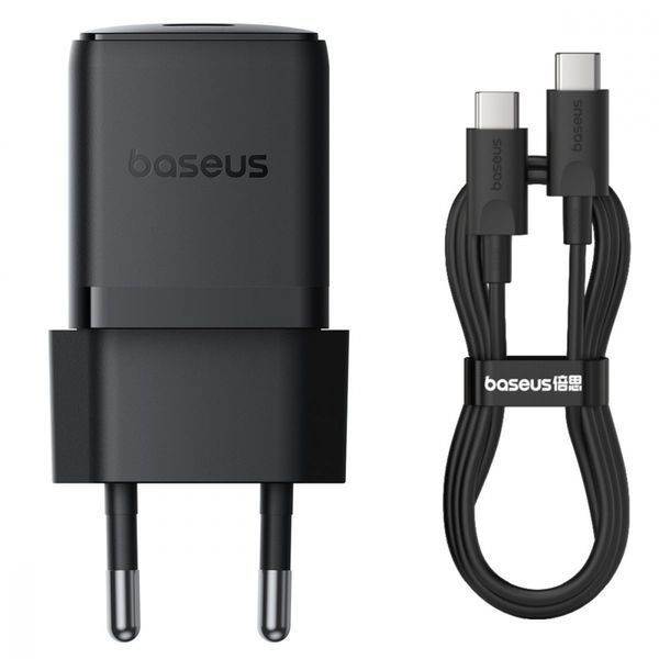Зарядний Пристрій Baseus Palm Fast Charger Type-C 30W (With Cable Type-C to Type-C 60W 1m) (P10111605213-01) White 347061 фото