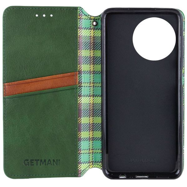 Шкіряний чохол книжка GETMAN Cubic (PU) для Realme 11 4G Зелений 326721 фото