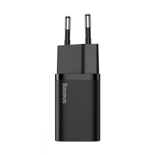 Зарядний Пристрій Baseus 1Type-C Super Si 25W + Cable Type-C to Type-C 1m (TZCCSUP-L01) Чорний 224590 фото