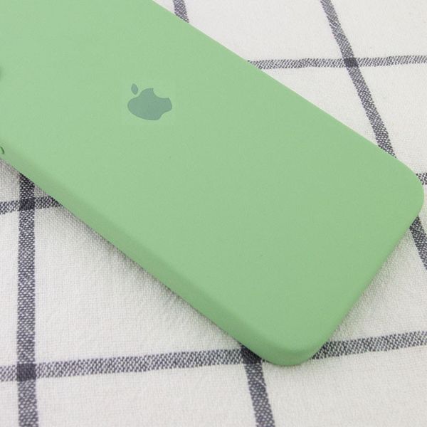 Чохол Silicone Case Square Full Camera Protective (AA) для Apple iPhone 11 Pro (5.8") М'ятний / Mint 202719 фото