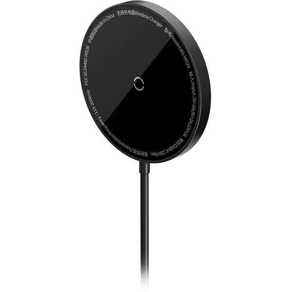 Бездротовий Зарядний пристрій Baseus Simple Mini3 Magnetic Wireless Charger 15W CCJJ040001 black 275387 фото