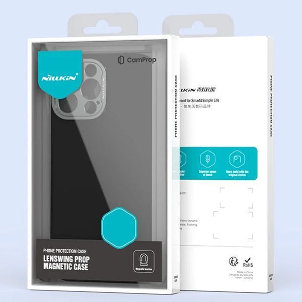 Чохол Silicone Nillkin LensWing Prop Magnetic для Apple iPhone 16 Pro Max (6.9") Чорний / Black 326090 фото
