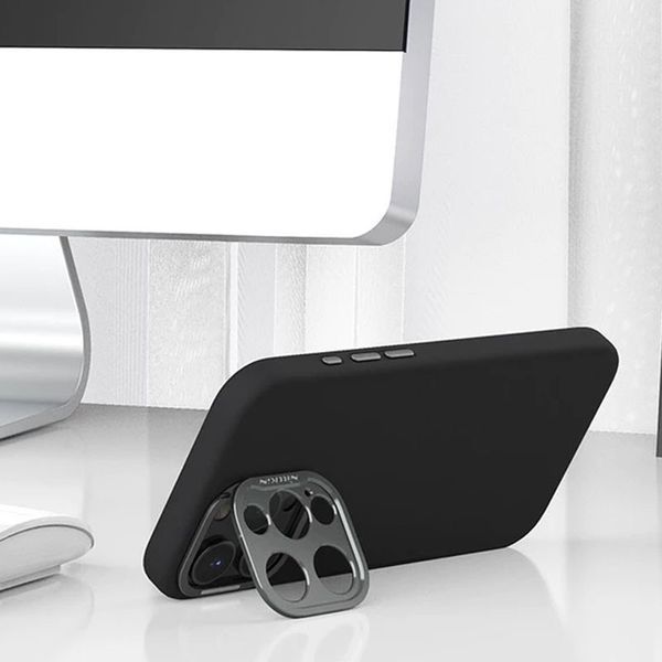 Чохол Silicone Nillkin LensWing Prop Magnetic для Apple iPhone 16 Pro Max (6.9") Чорний / Black 326090 фото