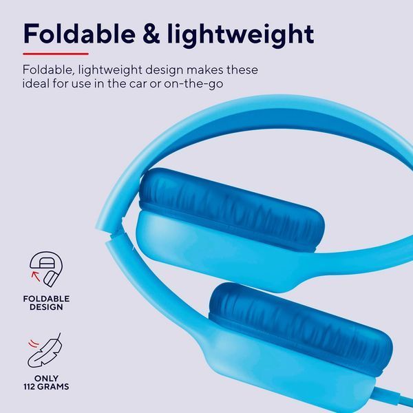 Навушники Trust Nouna Headphones mini-jack, Mic, Синій 363338 фото