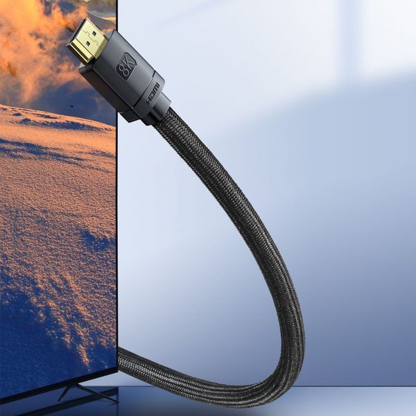 Кабель Baseus High Definition HDMI 8K to HDMI 8K (1m) (CAKGQ-J01) black 396929 фото