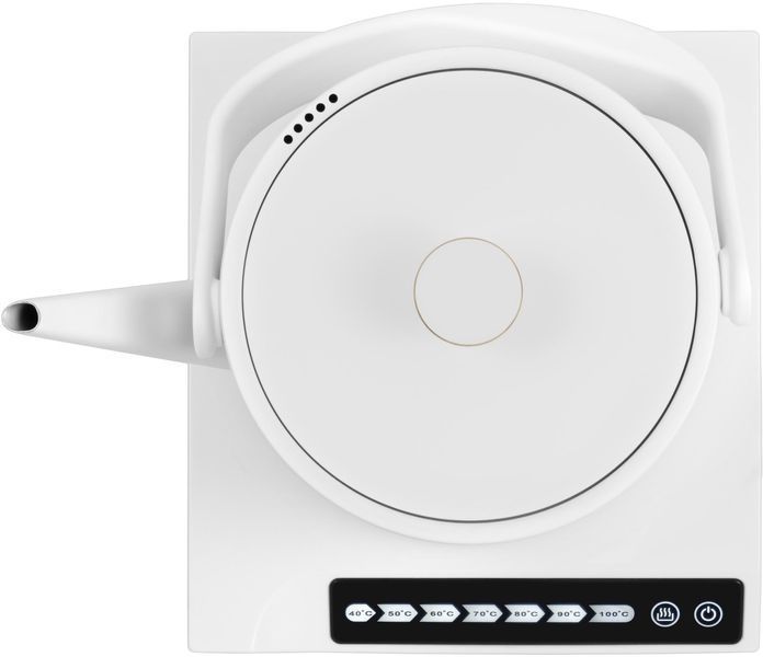 Електрочайник Catler 0.6л, Strix, заварник, нерж. сталь, підтримка температури, сенс. керув., білий (BM500CHARLOTTA) 368600 фото