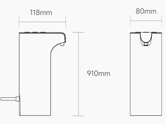Термопот диспенсер для гарячої води Xiaomi Xiaoda Water dispencer mini (3068586/XD-JRSSQ01) 284055 фото