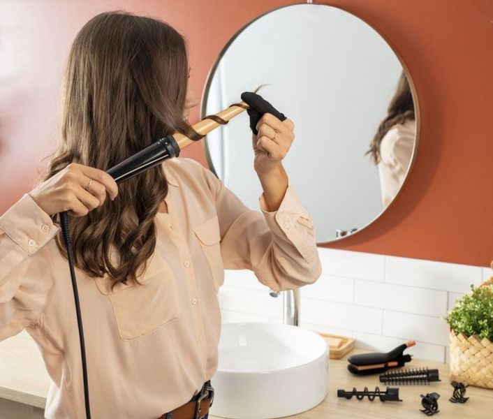 Мультистайлер Rowenta Infinite Looks 14 IN1, >300Вт, >190С, 5 насадок, кейс, аксесуари, кераміка, чорний (CF4231F0) 369456 фото