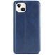 Шкіряний чохол-книжка GETMAN Cubic (PU) для Apple iPhone 13 (6.1") Синій 398573 фото 2