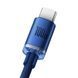 Кабель Baseus Crystal Shine Series Fast Charging Data USB кабель USB To Type-C 100W 1.2m (CAJY000403) Blue 260556 фото 3
