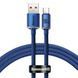 Кабель Baseus Crystal Shine Series Fast Charging Data USB кабель USB To Type-C 100W 1.2m (CAJY000403) Blue 260556 фото 1