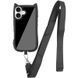 Чохол TPU GETMAN Cat with straps для Apple iPhone 16 (6.1") Black 357609 фото 2