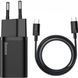 Зарядний Пристрій Baseus 1Type-C Super Si 25W + Cable Type-C to Type-C 1m (TZCCSUP-L01) Чорний 224590 фото 3