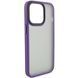 TPU+PC чохол Metal Buttons для Apple iPhone 15 Pro (6.1") Темно-Фіолетовий 275289 фото 2