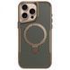 TPU+PC чохол Metal Buttons with MagSafe Carbon Ring для Apple iPhone 16 Pro (6.3") Золотий 347140 фото 1