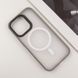 TPU+PC чохол Blueo Skin Friendly Frosted with MagSafe для Apple iPhone 16 Pro (6.3") Сірий 319479 фото 3