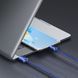 Кабель Baseus Crystal Shine Series Fast Charging Data USB кабель USB To Type-C 100W 1.2m (CAJY000403) Blue 260556 фото 7