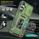 Ударостійкий чохол Camshield Army Ring для Samsung Galaxy S24 FE Оливковий / Army Green 338025 фото 2