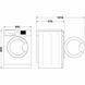 Прально-сушильна машина Whirlpool фронтальна, 8(6)кг, 1400, A, 60см, дисплей, пара, інвертор, білий (FFWD8649BVUA) 375912 фото 5