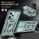 Ударостійкий чохол Camshield Army Ring для Xiaomi Redmi 12 / Poco M6 Pro 5G Зелений / Light Green 283609 фото 3