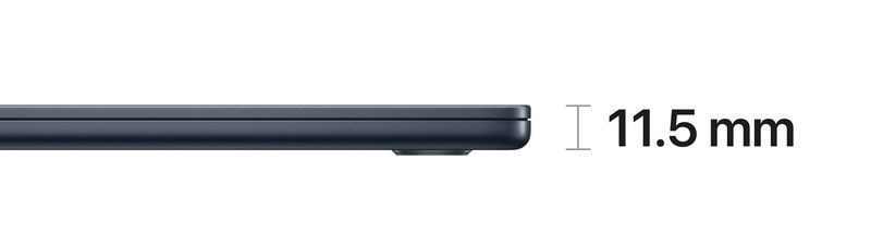 Ноутбук Apple MacBook Air 15.3 8CPU/10GPU/24GB/512GB Midnight Z18T000PS 2023 (M2) 272900 фото