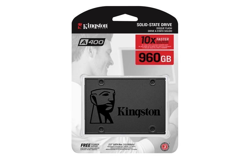 Накопичувач SSD Kingston 2.5" 960GB SATA A400 (SA400S37/960G) 372558 фото
