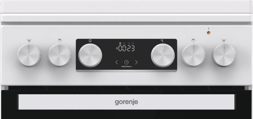 Плита Gorenje комбінована, 70л, 50x60см, IconLed, чавун, з кришкою, білий (GK5C42WF-B) 374100 фото