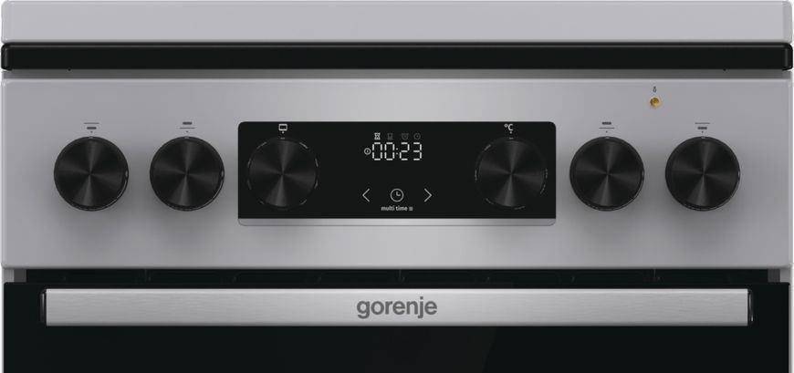 Плита Gorenje комбінована, 70л, 50x60см, дисплей, IconLed, емальовані, нерж (GK5C43SH) 374272 фото
