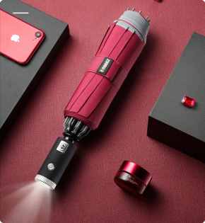 Парасолька з ліхтариком Xiaomi Zuodu (ZD002-LED) Red 246706 фото