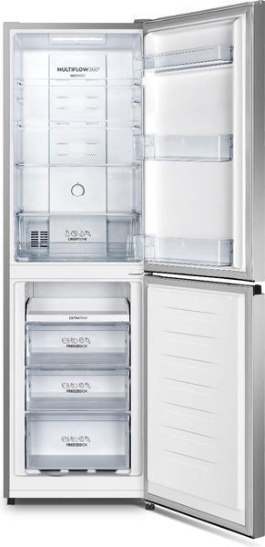 Холодильник з нижн. мороз. камерою Gorenje, 182х55х55см, 2 двері, 171(80)л, А+, NoFrost Plus, Зона св-ті, Сірий (NRK418ECS4) 374506 фото
