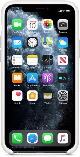 Чохол-накладка iPhone 11 Pro Max Apple AAA Silicone case White 134565 фото
