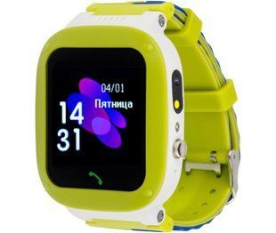 Дитячий смарт-годинник AmiGo GO004 Splashproof Camera+LED Green 224675 фото