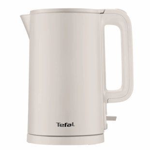 Електрочайник Tefal Thermo Protect, 1.5л, пластик, нержавіюча сталь, бежевий (KO140BE0) 370296 фото